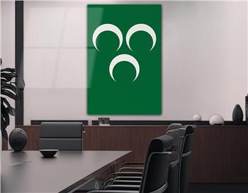 ÜÇ HİLAL GÖRSELLİ CAM TABLO