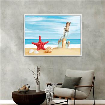 Aluminum-Framed Art-Themed Tempered Glass Wall Art 049
