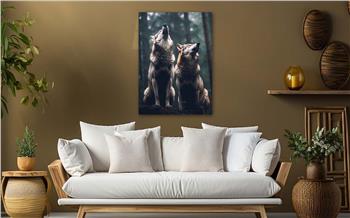 Dikey Sanat Temalı Cam Tablo 302