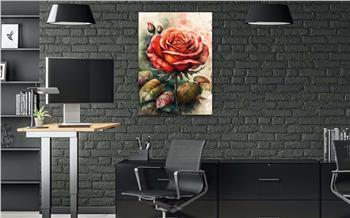 Dikey Doğa Temalı Cam Tablo135