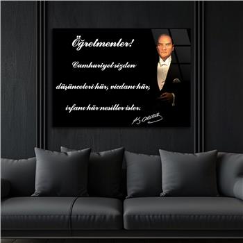 MUSTAFA KEMAL ATATÜRK CAM TABLO 