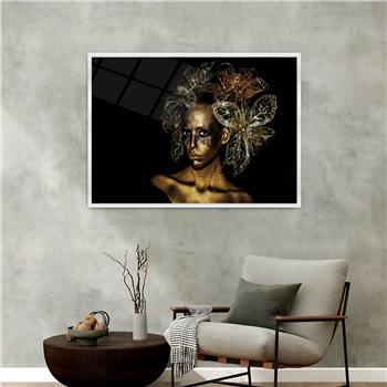 Alüminyum Çerçeveli Sanat Temalı Cam Tablo 095