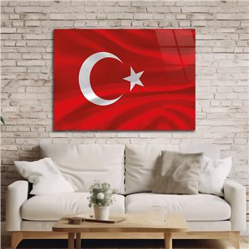 Yatay Vatan Temalı Cam Tablo68