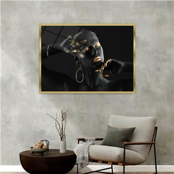 Alüminyum Çerçeveli Sanat Temalı Cam Tablo 093