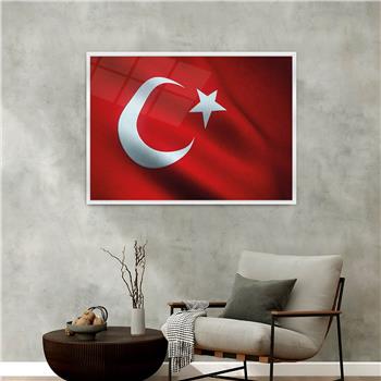 Alüminyum Çerçeveli Vatan Temalı Cam Tablo 091
