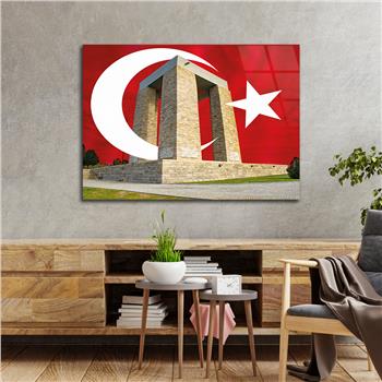 Yatay Vatan Temalı Cam Tablo70