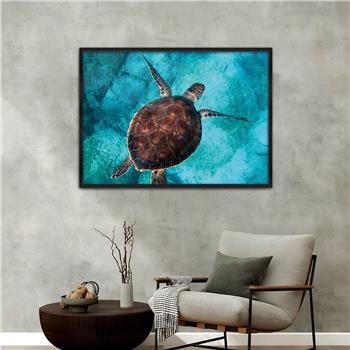 Aluminum-Framed Art-Themed Tempered Glass Wall Art 002