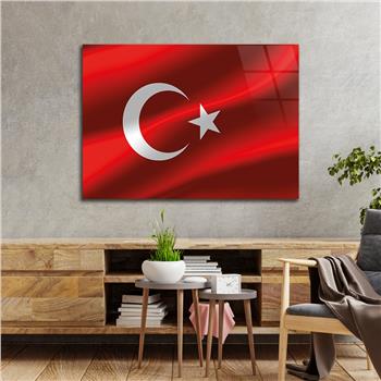 Yatay Vatan Temalı Cam Tablo67