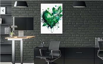 Dikey Doğa Temalı Cam Tablo120