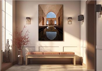 Dikey Sanat Temalı Cam Tablo 329