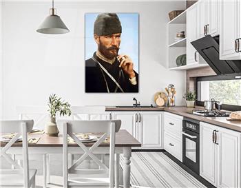 MUSTAFA KEMAL ATATÜRK GÖRSELLİ CAM TABLO