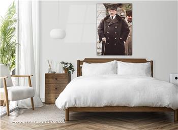 MUSTAFA KEMAL ATATÜRK GÖRSELLİ CAM TABLO 