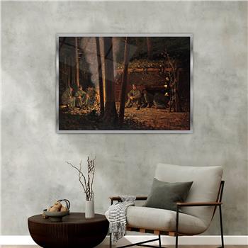 Alüminyum Çerçeveli Sanat Temalı Cam Tablo 136