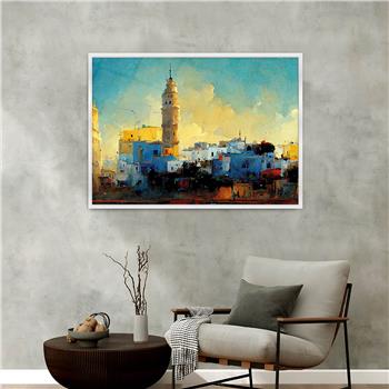 Aluminum-Framed Art-Themed Tempered Glass Wall Art 051