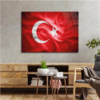 Yatay Vatan Temalı Cam Tablo61