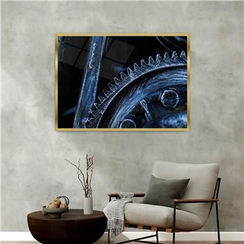 Aluminum-Framed Art-Themed Tempered Glass Wall Art 148