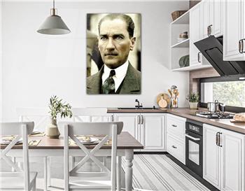 MUSTAFA KEMAL ATATÜRK GÖRSELLİ CAM TABLO