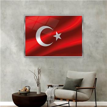 Alüminyum Çerçeveli Vatan Temalı Cam Tablo 060
