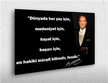 MUSTAFA KEMAL ATATÜRK CAM TABLO 