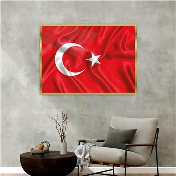 Alüminyum Çerçeveli Vatan Temalı Cam Tablo 079