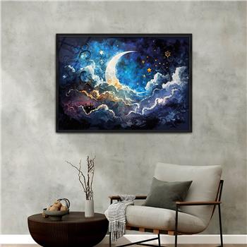 Aluminum-Framed Art-Themed Tempered Glass Wall Art 052