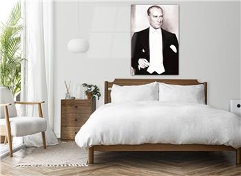 MUSTAFA KEMAL ATATÜRK GÖRSELLİ CAM TABLO 