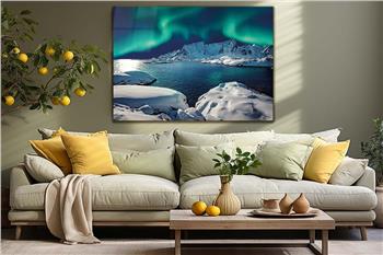 Thema Natur auf bedrucktem Glas