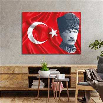 MUSTAFA KEMAL ATATÜRK GÖRSELLİ CAM TABLO
