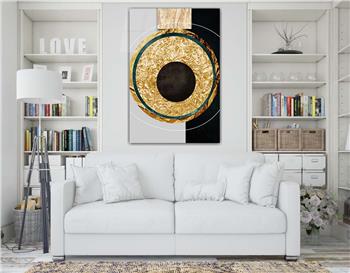 Dikey Sanat Temalı Cam Tablo 289