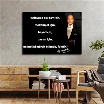 MUSTAFA KEMAL ATATÜRK CAM TABLO 