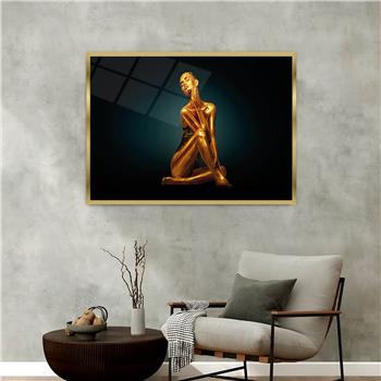 Aluminum-Framed Art-Themed Tempered Glass Wall Art 100