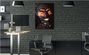 Dikey Sanat Temalı Cam Tablo 313