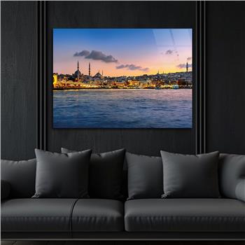 ESKİ İSTANBUL TEMALI CAM TABLO