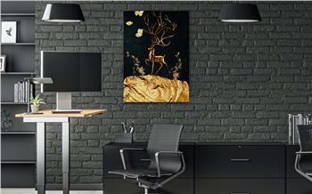 Dikey Sanat Temalı Cam Tablo 288