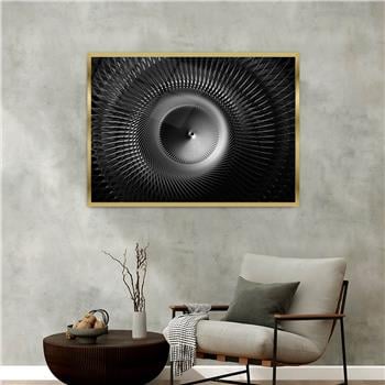 Aluminum-Framed Art-Themed Tempered Glass Wall Art 146