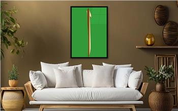 Alif Glass Islamic Wall Art , Elif  Letter Tempered Glass Wall Art
