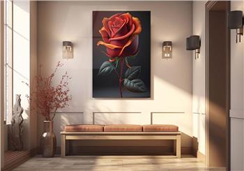 Dikey Doğa Temalı Cam Tablo123