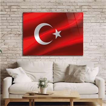 Yatay Vatan Temalı Cam Tablo67