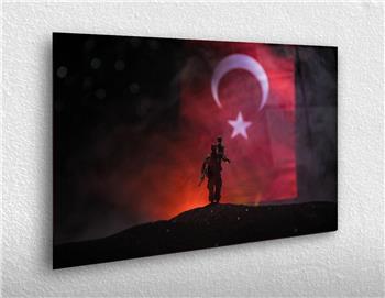 Yatay Vatan Temalı Cam Tablo69