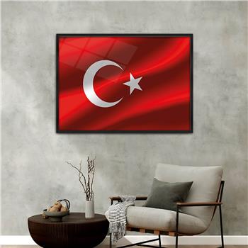 Alüminyum Çerçeveli Vatan Temalı Cam Tablo 060