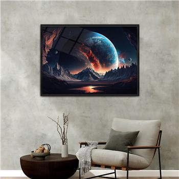 Alüminyum Çerçeveli Sanat Temalı Cam Tablo 044