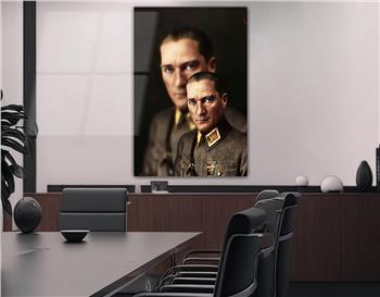 MUSTAFA KEMAL ATATÜRK GÖRSELLİ CAM TABLO