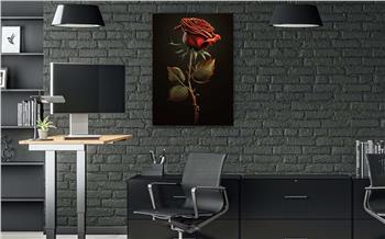 Dikey Doğa Temalı Cam Tablo113