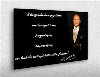 MUSTAFA KEMAL ATATÜRK CAM TABLO 