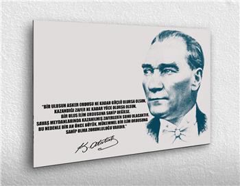 MUSTAFA KEMAL ATATÜRK GÖRSELLİ CAM TABLO