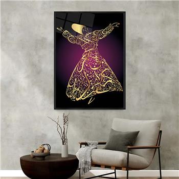 Aluminum-Framed Religious-Themed Tempered Glass Wall Art 054