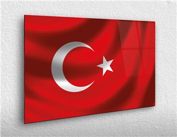 Yatay Vatan Temalı Cam Tablo65