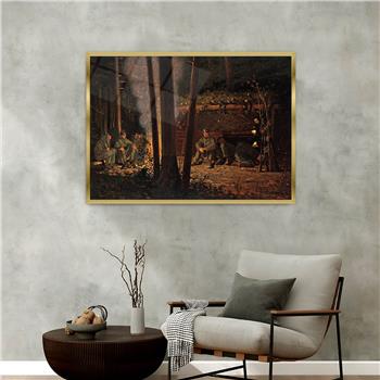 Alüminyum Çerçeveli Sanat Temalı Cam Tablo 136
