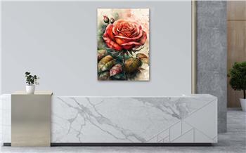Dikey Doğa Temalı Cam Tablo135