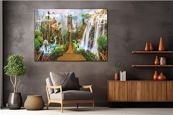 Thema Natur auf bedrucktem Glas